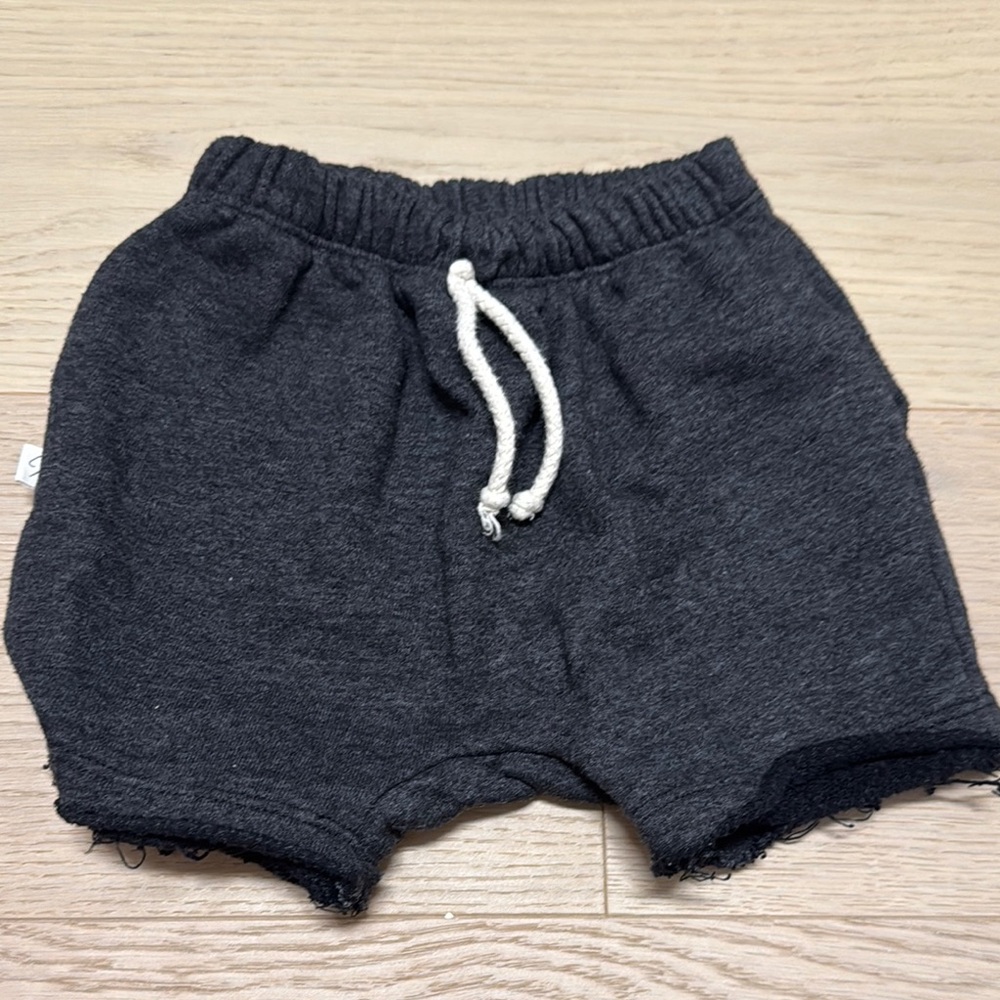 Charcoal Gray Kids Shorts